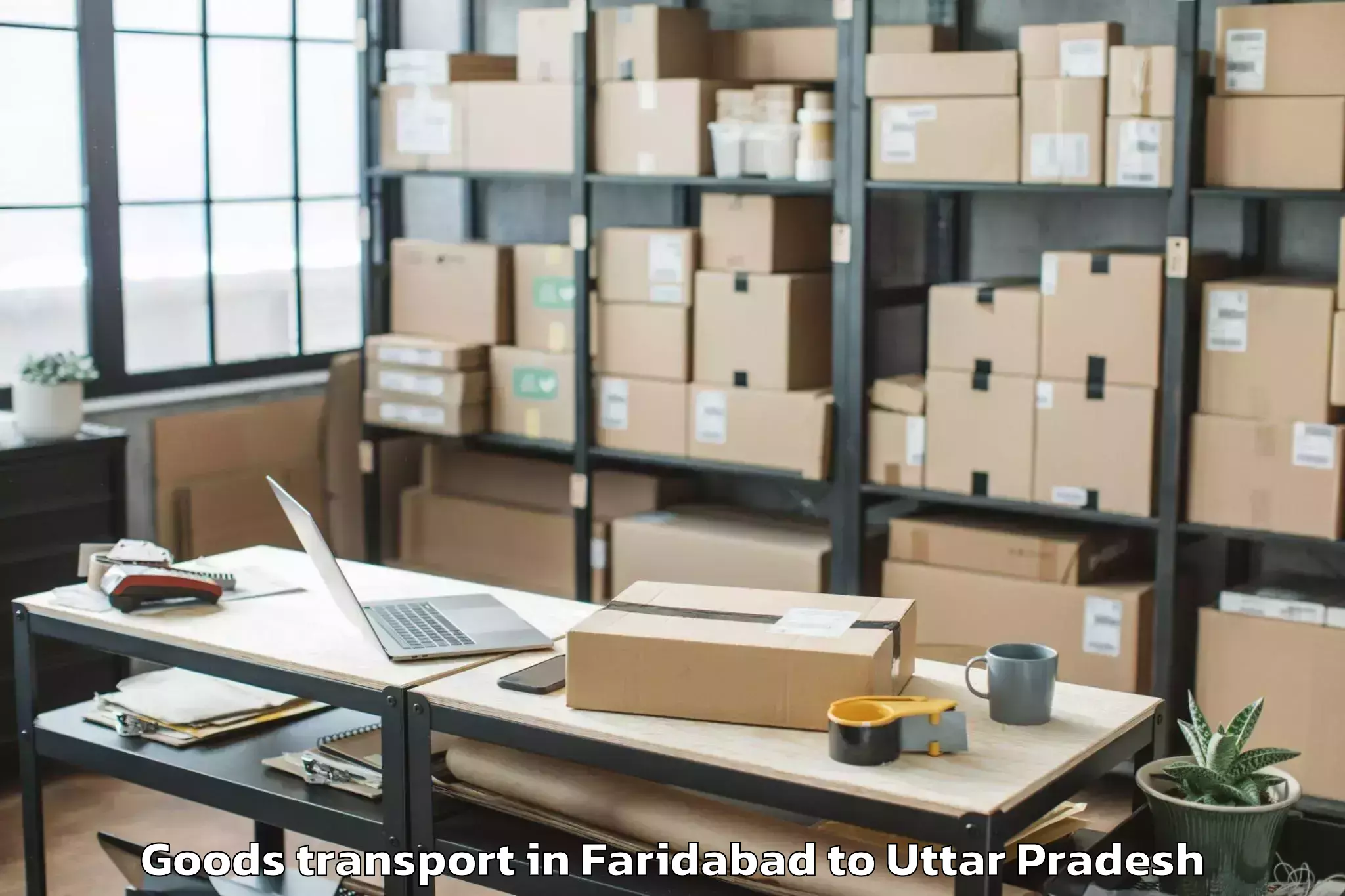 Leading Faridabad to Karwi Goods Transport Provider